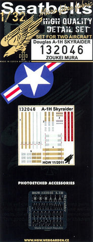 HGW 1/32 Seatbelts for Douglas A-1H Skyraider Zoukei Mura #132046