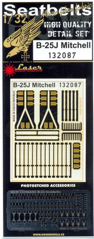 HGW 1/32 Seatbelts for B-25J Mitchell for HK Models 132087
