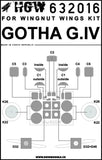 HGW 1/32 Super detail set for GOTHA G.IV for Wingnut Wings -132096