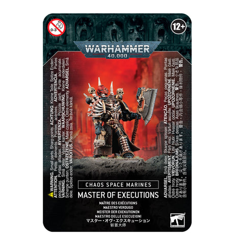 CHAOS SPACE MARINES MASTER OF EXECUTIONS - Games Workshop 43-44