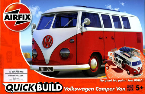 Airfix Quickbuild VW Camper Van Red Plastic Model Kit J6017