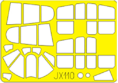 Eduard 1/32 Scale Mask for Kittyhawk Mk.I/Mk.III by Hasegawa - JX110