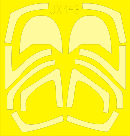 Eduard 1/32 mask for the Kinetic BAe Hawk 100/128 kit #JX148