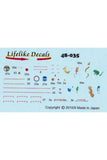 Lifelike 1/48 decal Messerschmitt Me 109 Pt 7 Tamiya Hasegawa Zvezda