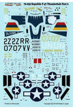 Lifelike 1/72 decal Republic P-47D Thunderbolt Pt 6 - 72-033
