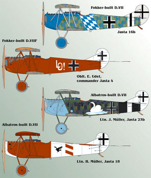 Lifelike 1/32 decal for Fokker D.VII Pt 1 for Wingnut Wings Lifelike 1/32 decal for Fokker D.VII Pt 1 for Wingnut Wings