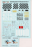 Lifelike 1/48 decal Republic P-47D Thunderbolt Pt 7 for Tamiya - 48-045