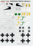 Lifelike 1/72 Focke Wulf Fw 190 Pt II for Tamiya & Revell - 72-022