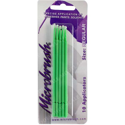 Microbrush MHR10 Regular (Green) Brush Applicator (10pcs.)