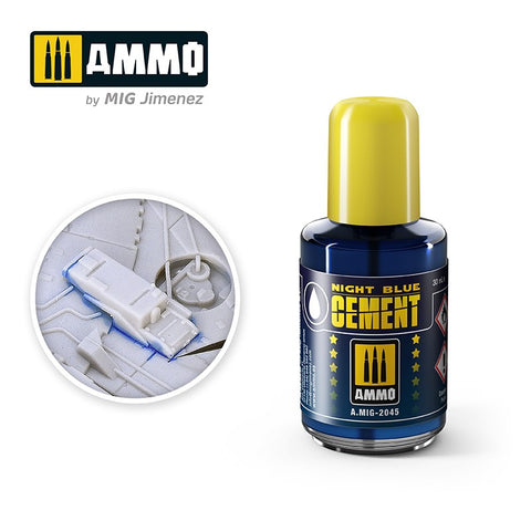 Ammo of Mig - Night Blue Cement - 30mL jar A.MIG 2045