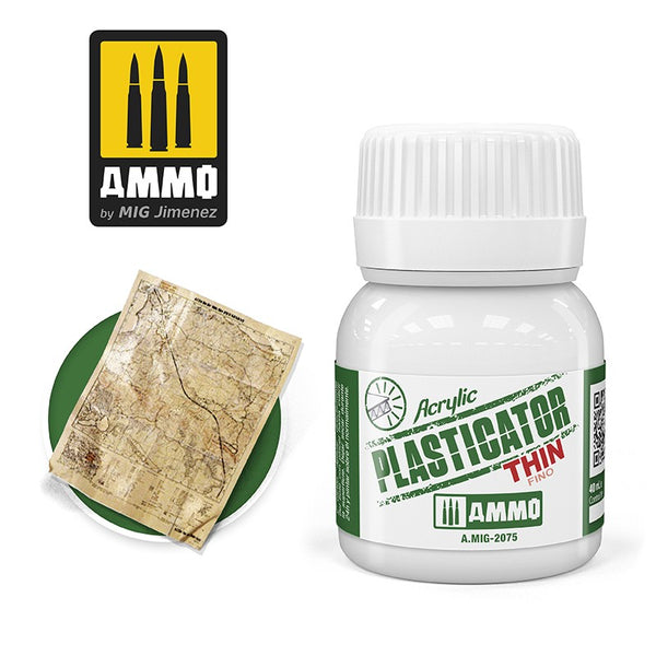Ammo Mig Jimenez ACRYLIC PLASTICATOR THIN - AMIG2075 - 40mL Ammo Mig Jimenez ACRYLIC PLASTICATOR THIN - AMIG2075 - 40mL
