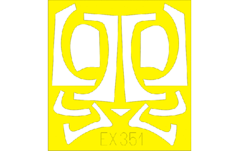 Eduard 1/48 mask for the A-6E kit by Kinetic - #EX351