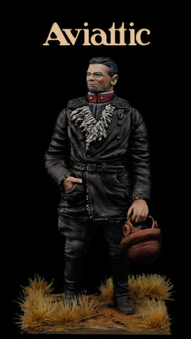 Aviattic 1/32 resin ATTRES20 WWI Italian pilot/observer standing - Diorama