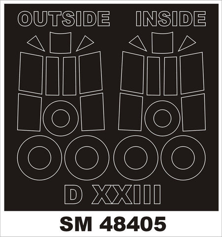 Montex 1/48 canopy masks for the RS Model Fokker DXXIII kit - SM48405