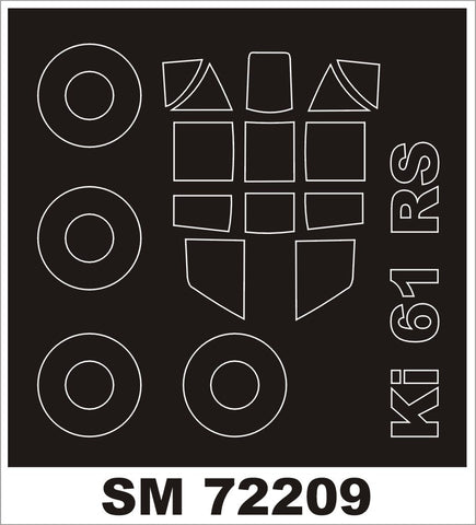 Montex 1/72 canopy masks for the Ki-61-I TEI by RS Models - SM72209