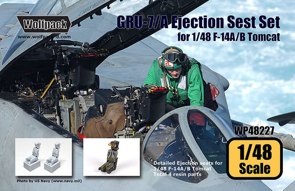 Wolfpack 1/48 scale GRU-7A Ejection seat for Tamiya's F-14A/B Tomcat - WP48227 Wolfpack 1/48 scale GRU-7A Ejection seat for Tamiya's F-14A/B Tomcat - WP48227