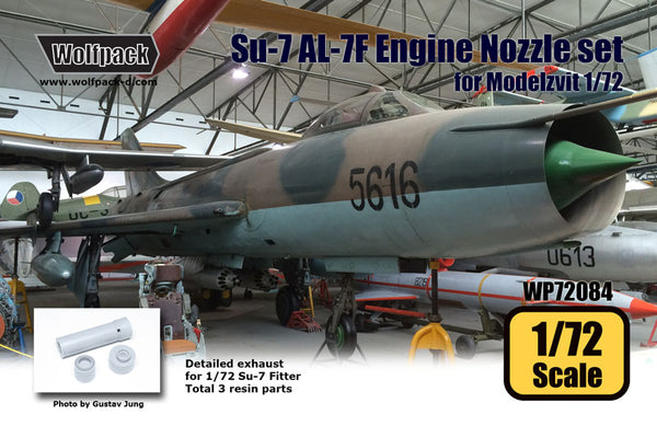 Wolfpack 1/72 resin Su-7 Fitter AL-7F Engine Nozzle set for Modelzvit - WP72084 Wolfpack 1/72 resin Su-7 Fitter AL-7F Engine Nozzle set for Modelzvit - WP72084