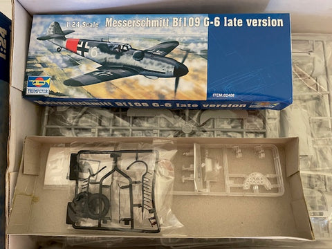 Trumpeter 1/24 Scale Messerschmitt Bf 109 G-6 late ver kit - 02408 New Old Stock
