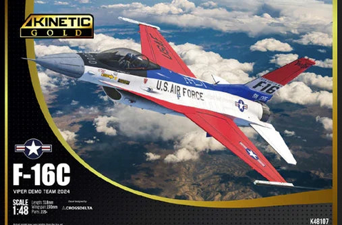 Kinetic 1/48 scale F-16C Viper Demo Team 2024 - K48107 Aircraft Kit