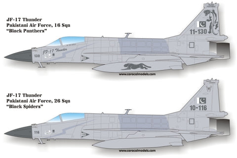 Caracal 1/48 decals G.A.P Series #1: Pakistani AF JF-17 Thunder - CD48014