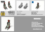 Wolfpack 1/72 Lockheed C-2 Ejection seat set for F-104 Starfighter - WP72097