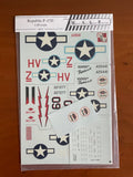 MSAP Decals 1:48 #4815 P-47 D Thunderbolt Tamiya Hasegawa etc
