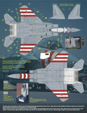 TwoBobs 1/48 scale F-15A Candy Cane Eagles decal sheet - 48-220