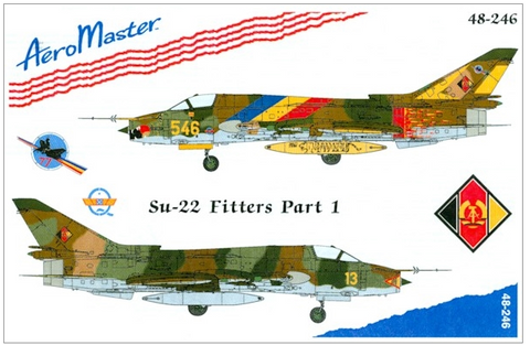 Aeromaster 1/48 scale Su-22 Fitters, Part 1r decals - 48-246