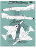 Speed Hunter Graphics 1/32 scale decals Big-Scale Early Phantom stencils - 32013