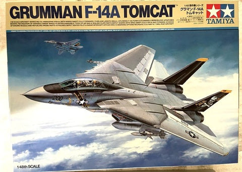 Tamiya 1/48 Scale Grumman F-14A Tomcat - kit No. 61114