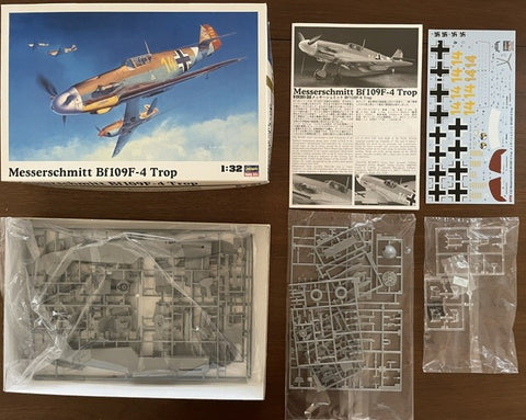Hasegawa 1/32 scale Messerschmitt Bf109F-4 Trop kit 08881