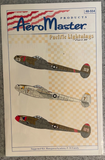 Aeromaster Decals 1/48 Pacific P-38 Lightnings Part III Hasegawa, etc #48-554