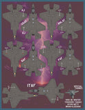 Furball 1/48 decals F-35 Anthology Part VIII Decals for the Tamiya - 48-102