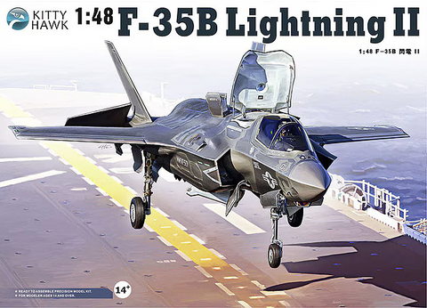Kitty Hawk 1/48 Scale F-35B Lightning II - Model Kit No. KH80102