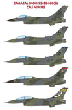 Caracal Models 1/48 decals CD48056 - F-16 CAS Vipers