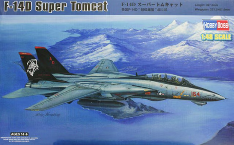 HobbyBoss 1:48 Scale F-14D Super Tomcat aircraft kit 80368 - Sealed