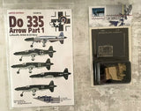 Tamiya 1/48 Scale Dornier Do335A Pfeil kit w/aftermarket - kit No. 61074