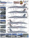 TwoBobs 1/48 scale decals F/A-18F Super Bugs, VFA-41 Black Aces - 48-041