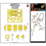 HGW 1/32 D3A1 VAL OPENED CANOPY Basic Line combo pack for Infinity Models 132845
