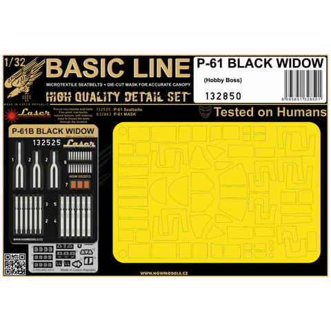 HGW 1/32 P-61 Black Widow Basic Line combo pack for HobbyBoss - 132850