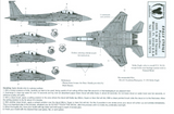 Eagle Strike 1:48 scale F-15E kosovo Eagles decal sheet - 48005