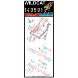 HGW 1/48 scale Wildcat fabric seatbelts set for aircraft kits - 148591