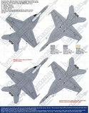 TwoBobs 1/48 scale decals F/A-18F Super Bugs, VFA-41 Black Aces - 48-041