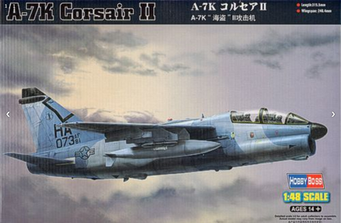 HobbyBoss 1:48 Scale LTV A-7K Corsair II aircraft kit 80347 - Sealed