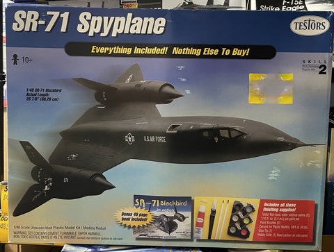 Testors 1/48 scale SR-71 Spyplane w/True Details sets-04560-see description