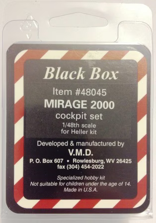 Black Box 1/48 resin Mirage 2000 Cockpit set for Heller - 48045