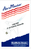 Aeromaster 1/48 scale F-16 Falcon Stencils decal sheet - 148-030