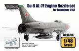 Wolfpack 1/48 Resin Su-9 Fishpot AL-7F Engine Nozzle set for Trumpeter - WP48216