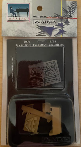 Aires 1/48 Scale Focke Wulf FW 190A3 Cockpit set for Tamiya - Old packaging #4095