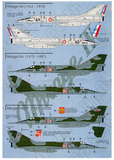 UPNORTH 1/48 scale decals Dassault Mirage IVA/Mirage IVP (1966-2005) - 48-001